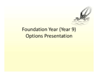 Yr8 Options Parent Presentation 2022