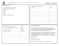 Curriculum Maps KS5 Fundamentals of Finance 2022-23