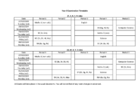 Year 9 Exam Timetable, 27th February – 5th March 2024