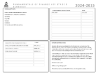 Curriculum Maps KS5 Fundamentals of Finance 2024-25