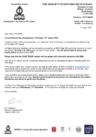 A-Level Results Day Arrangements, 14.8.25
