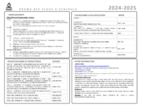 Curriculum Map KS4 Drama 2025-26