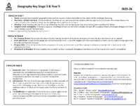 Curriculum Maps KS3 Geography 2025-26