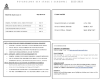 Curriculum Maps Psychology KS5 2025-27