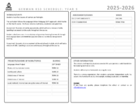 KS3 German, Year 9 2025-26