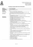 Site & Facilities Manager Job Description October 2025