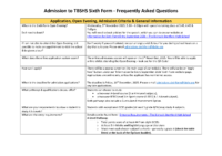 Sixth Form Admissions FAQs 2026