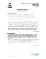 Governors Committees TOR – November 2025