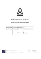 Behaviour for Learning Policy 2025-27 (Updated 2.2.26)