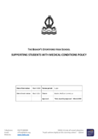 Supporting Students with a Medical Condition 2026-27 (Updated March 2026)