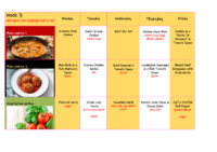 Week 3 Menu (Updated March 2026)