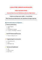 Careers Workshops 2025-26