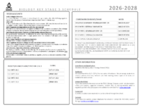 Curriculum Maps KS5 Biology 2026-28