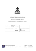Digital Usage formerly ‘Online Safety’ 2025-27 (Updated June 2026)