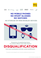 11. JCQ – Unauthorised Items 2026-27